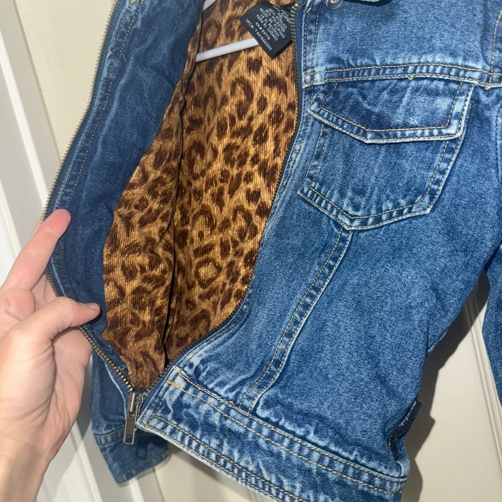 Vintage Y2K Mary Kate & Ashley Zip Up Jean Jacket Girl’s size 6